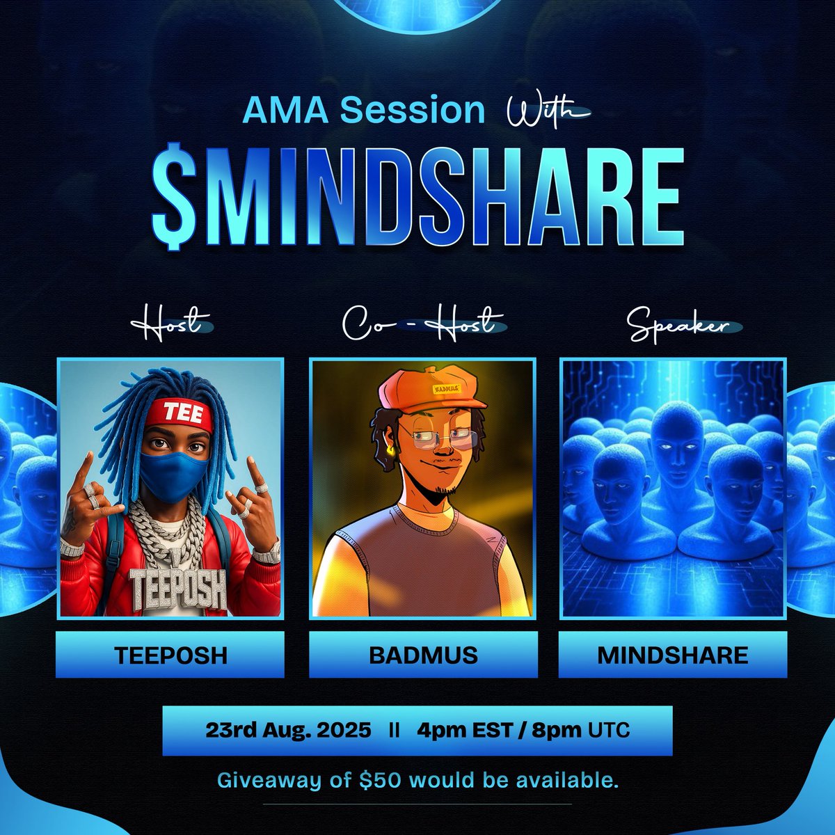 Teeposh Tunde (@teeposht) on Twitter photo Set a reminder for my upcoming Space! x.com/i/spaces/1ZkKzโฆ
AMA SESSION WITH <a href="/mindsharetips/">Mindsharetips</a> along side with <a href="/Badmus2121/">BADMUS โ๏ธ</a> as my co-host
There will be 50$ giveaway
Make sure you donโt miss!!! Set a reminder for my upcoming Space! x.com/i/spaces/1ZkKzโฆ
AMA SESSION WITH <a href="/mindsharetips/">Mindsharetips</a> along side with <a href="/Badmus2121/">BADMUS โ๏ธ</a> as my co-host
There will be 50$ giveaway
Make sure you donโt miss!!!