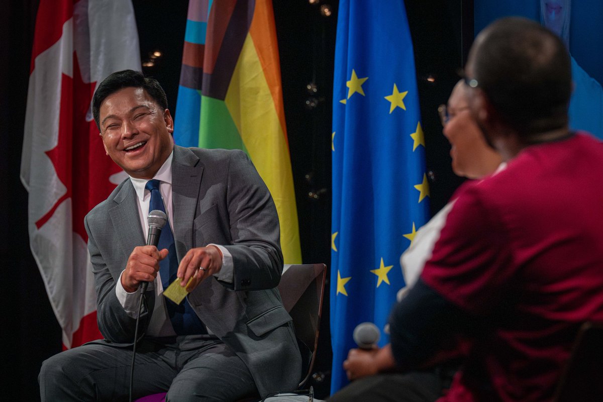 Aurélie Bonal (@aureliebonal) on Twitter photo I had a great time opening our Human Rights panel on Queer & Trans Safer-Space Making.
Thank you to our partners, our fabulous moderator and our panelists
Immensely proud of the EU values and the EU contributions to #HumanRights!
🏳️🌈🇪🇺
Et à dimanche pour la parade!
<a href="/yurigu/">Yuri Guaiana</a> I had a great time opening our Human Rights panel on Queer & Trans Safer-Space Making.
Thank you to our partners, our fabulous moderator and our panelists
Immensely proud of the EU values and the EU contributions to #HumanRights!
🏳️🌈🇪🇺
Et à dimanche pour la parade!
<a href="/yurigu/">Yuri Guaiana</a>