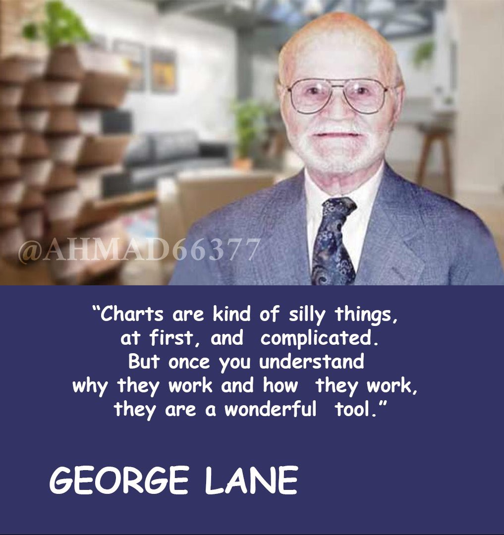درس تعليمي 

قالها جورج لين George Lane من قبل.

وهو  مطور  مؤشر Stochastic Oscillator (مؤشر الاستوكاستك)

يقول:
“Charts are kind of silly things, at first, and complicated.
But once you understand why they work and how they work, they are a wonderful tool.”

بمعنى :
الرسوم