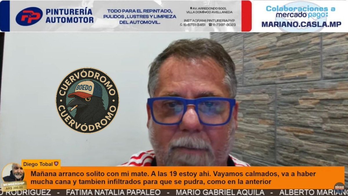 En un rato sale el nuevo cuervódromo, ahora estamos mirando la misa de mi pastor
<a href="/marianodlfuente/">Mariano de la Fuente</a> 
youtube.com/live/a9jvDuu9W…