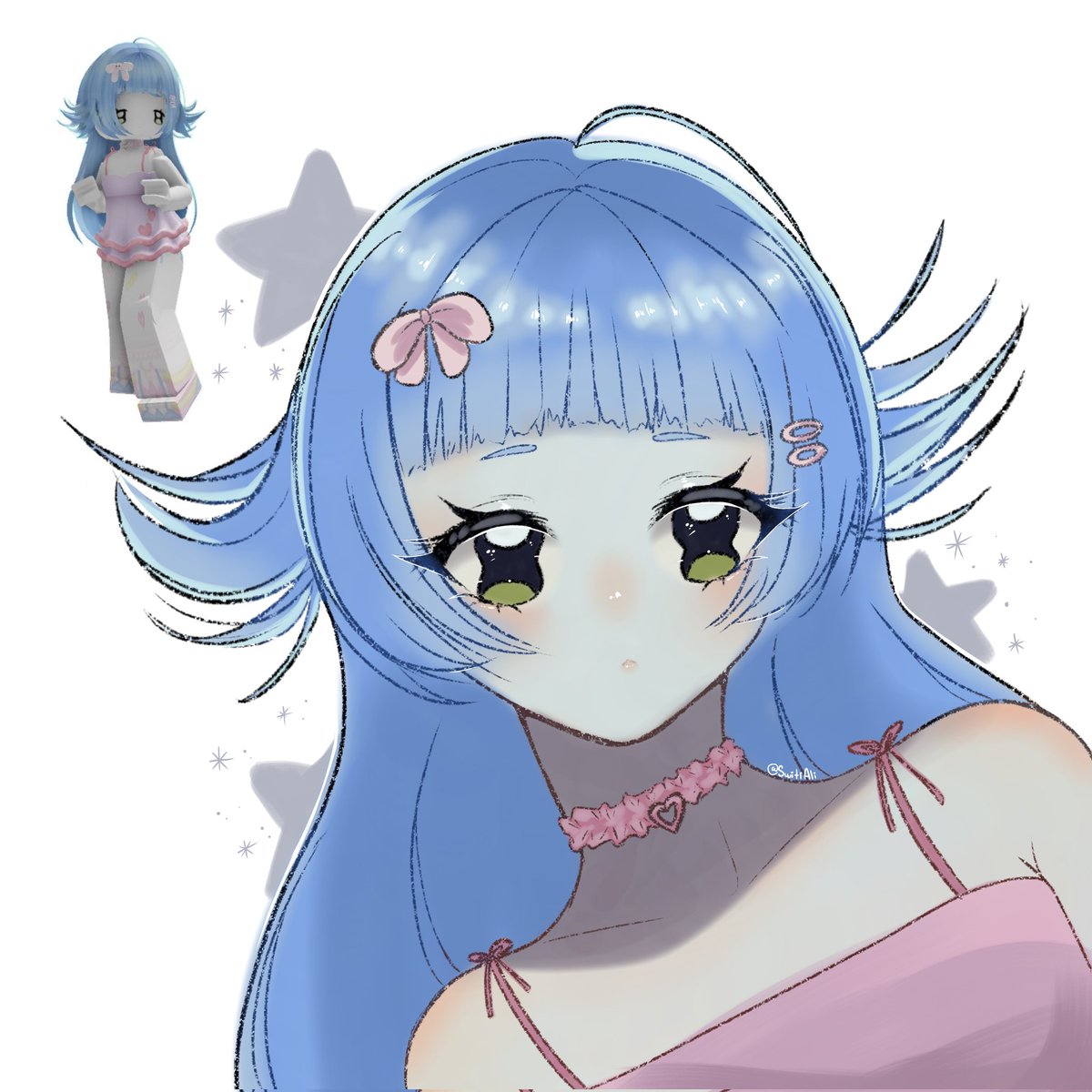 Ali_Chi_Art's tweet photo. Dibuje un avatar de Roblox a mí estilo🩷✨(⁠っ⁠.⁠❛⁠ ⁠ᴗ⁠ ⁠❛⁠.⁠)⁠っ
#ROBLOX #artedigital #AnimeArt #ibisPaintX https://t.co/JGS7PXPc2z