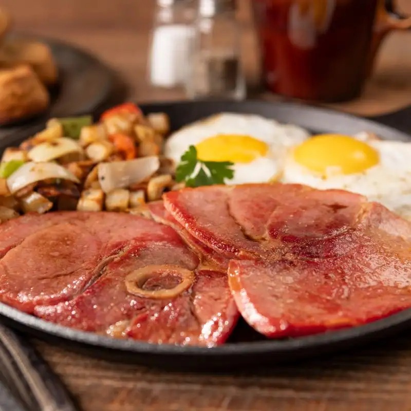 smokehousemeats's tweet image. Enjoy the best country ham, sliced into convenient cuts and shipped to your door! Dry-cured with sugar and salt, our hams are aged for bold flavor loved nationwide. Stock up today!
smokehouse.cc/39dCBFu
#BurgersSmokehouse
#hamsteaks
#SmokehouseMeats
#breakfastideas
#countryham