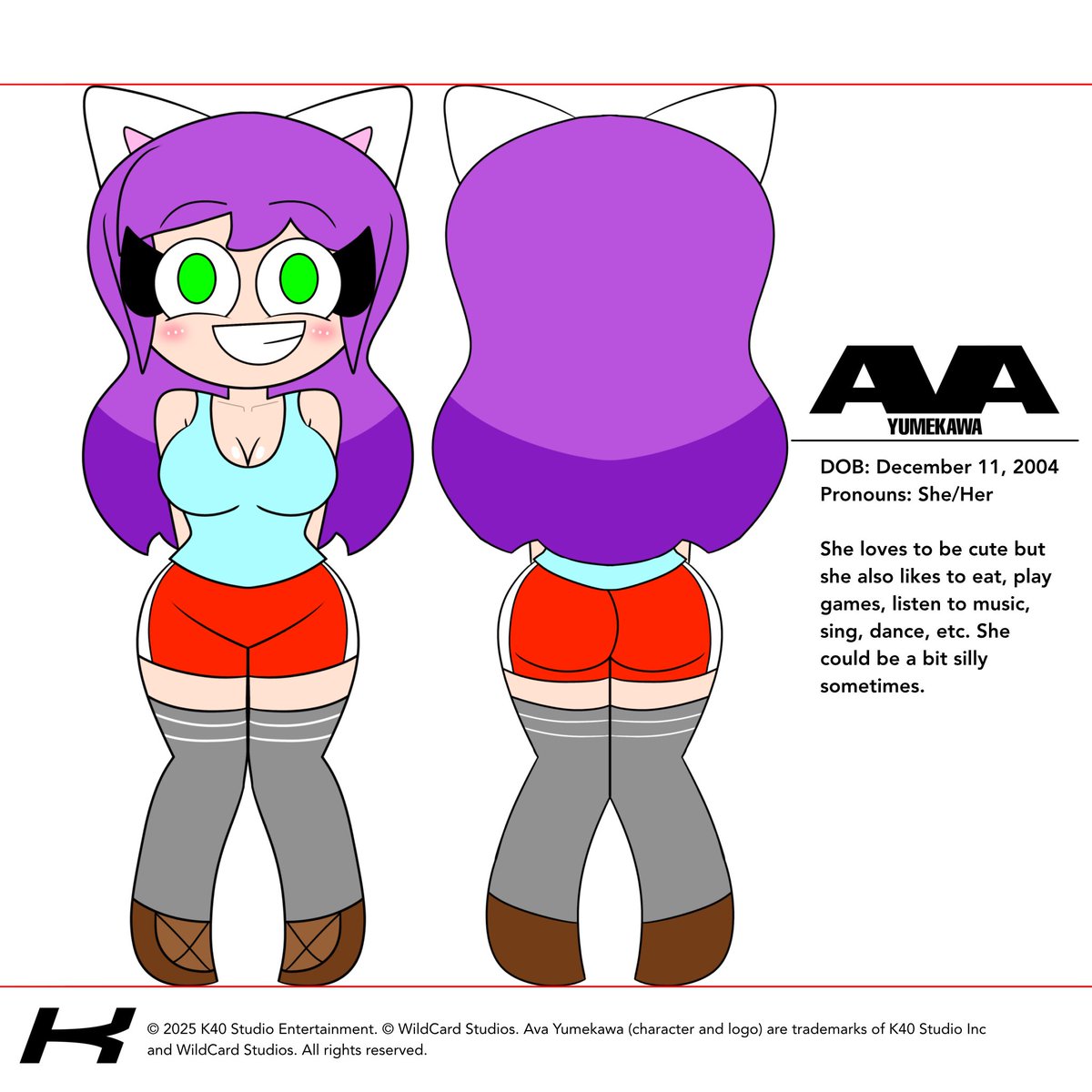 Behold!!!
The official character reference sheet for Ava Yumekawa is now out! ^u^