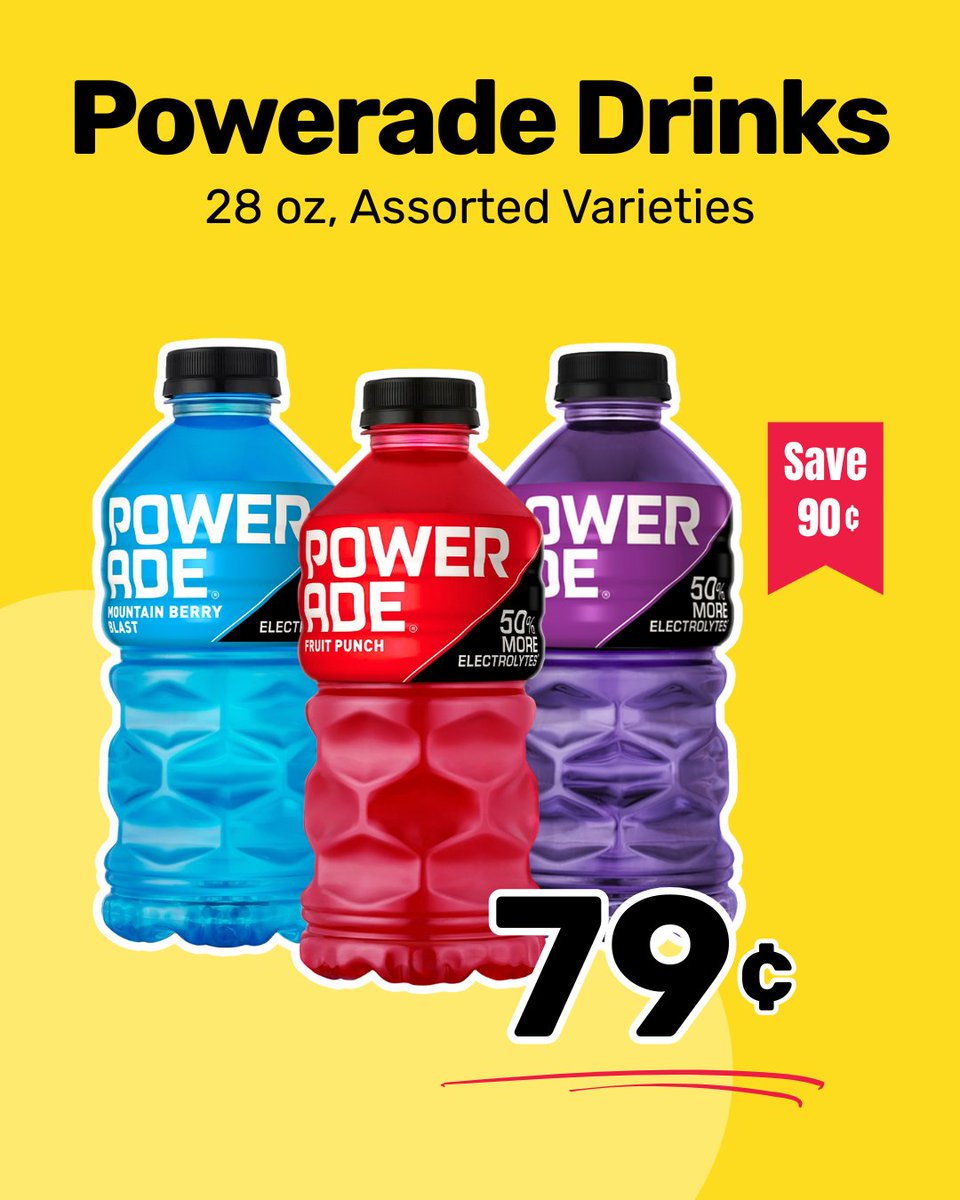 🛒✨ Essentials You NEED at prices you’ll LOVE! ✨🛒

Stock up and save BIG on your everyday must-haves — like Gallons of Price's Milk, 24 Packs of Dasani Water, and 28 oz Assorted Varieties of Powerade. 🤩

Don’t miss out on these unbeatable deals – Effective Aug. 20-26, 2025