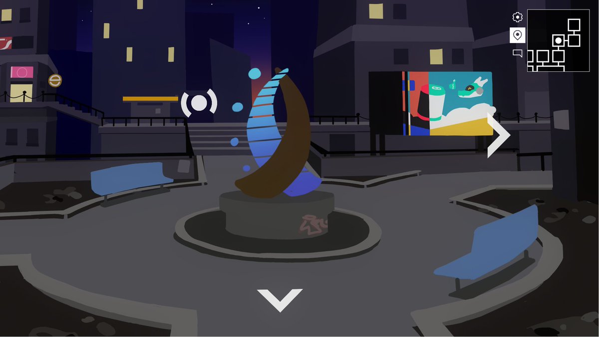 nivrad00's tweet image. Announcing my upcoming game, for real this time: Evenfall!

A visual novel about exploring a dying city and going on dates with cute robots.

Read more at niv.gay/evenfall