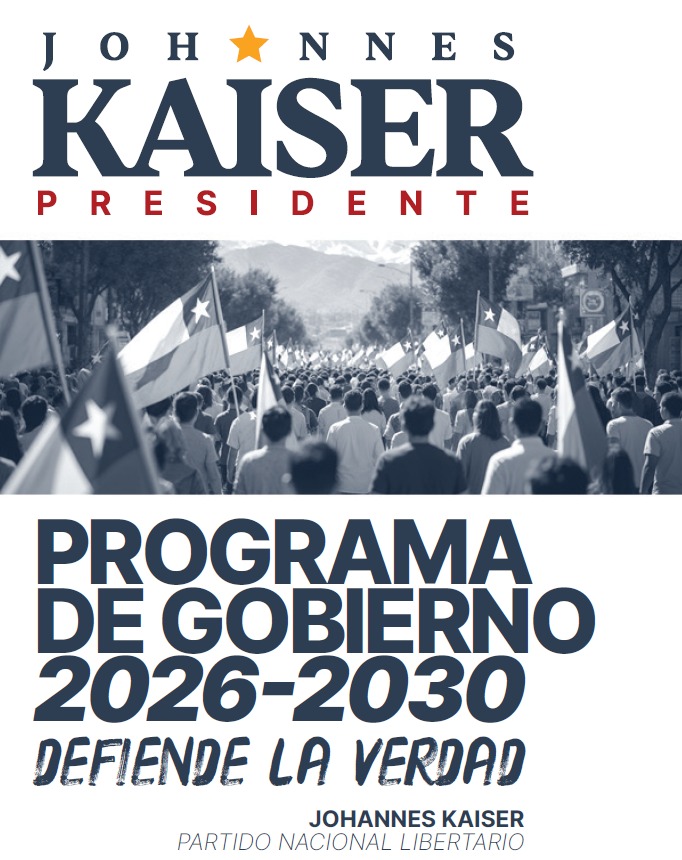 Quiero compartirles algo que me llena de esperanza y emoción. El programa de gobierno de <a href="/Jou_Kaiser/">Johannes Kaiser. Diputado por el distrito 10</a> y el <a href="/Partido_NL/">Partido Nacional Libertario</a> ya está disponible. Es un plan que aborda temas clave para el futuro de 🇨🇱 Chile. Sé que podemos construir un país más próspero y seguro. goo.su/cTVn