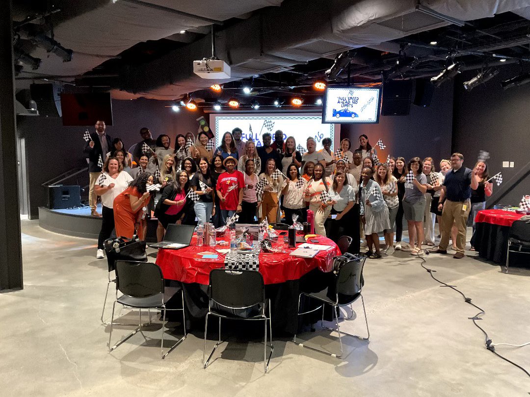 MitchChoros's tweet photo. 🏁 Full Speed Ahead—No Limits! On Monday, our Pinewood crew hit the gas at our back-to-school retreat. Huge thanks to South Park Church for being our pit stop before an amazing year! 🏎️ #FullSpeedAhead #NoLimits https://t.co/Hbhg5Fl2H9
