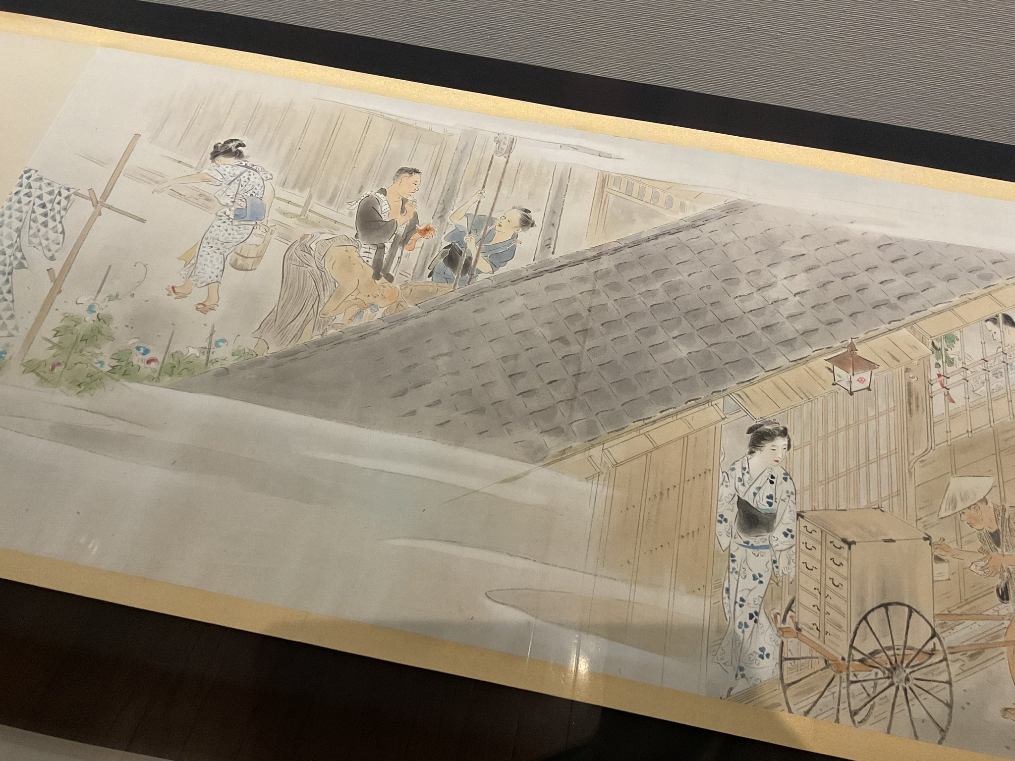 掛け軸　鏑木清方　【菊の花】 掛け軸 鏑木清方 【菊の花】 新発売】 掛け軸 鏑木清方 【菊の花】