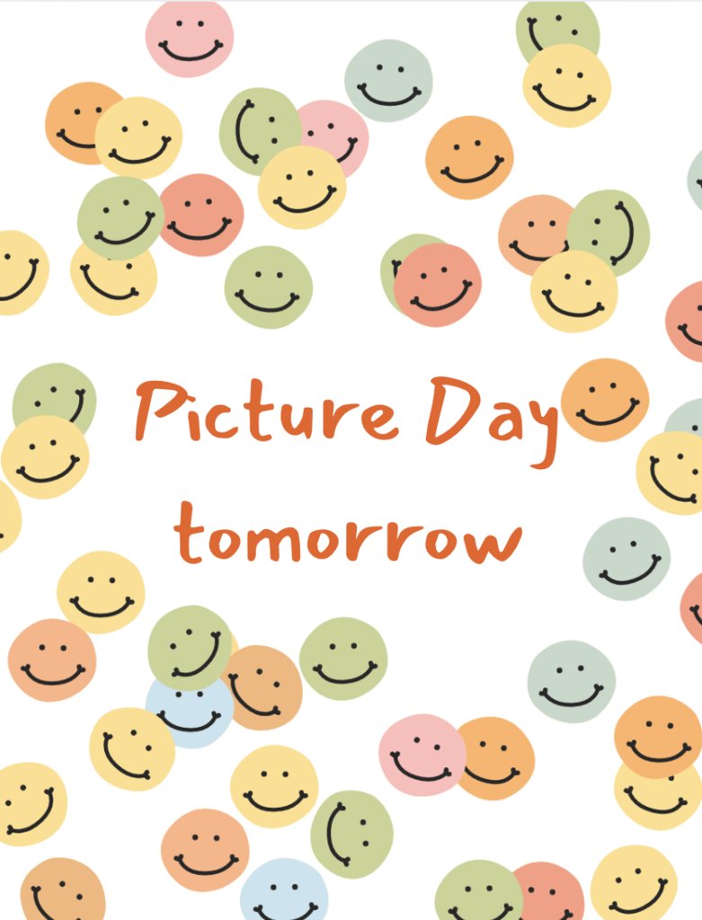 WMS families, 
Picture day is tomorrow, August 22nd, for our students! Friendly reminder-  Dress code is still expected to be followed.