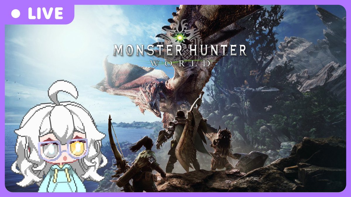 🔴 LIVE NOW
Time to finally boot up and try Monster Hunter World! I've played wilds, but never World :0

Wonder how different it'll be and if I'll still be a bug stick main... 🤔

Link below!