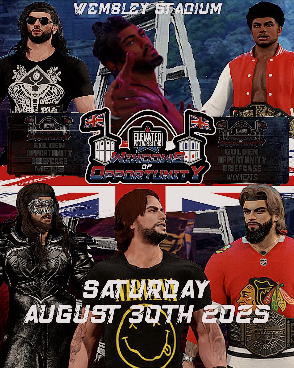 The Official Poster of EPW: Window of Opportunity 25’ PPV #CAW #CAWMMUNITY #WWE2K #WWE2K25 #EPW #ELEVATED #PROWRESTLING