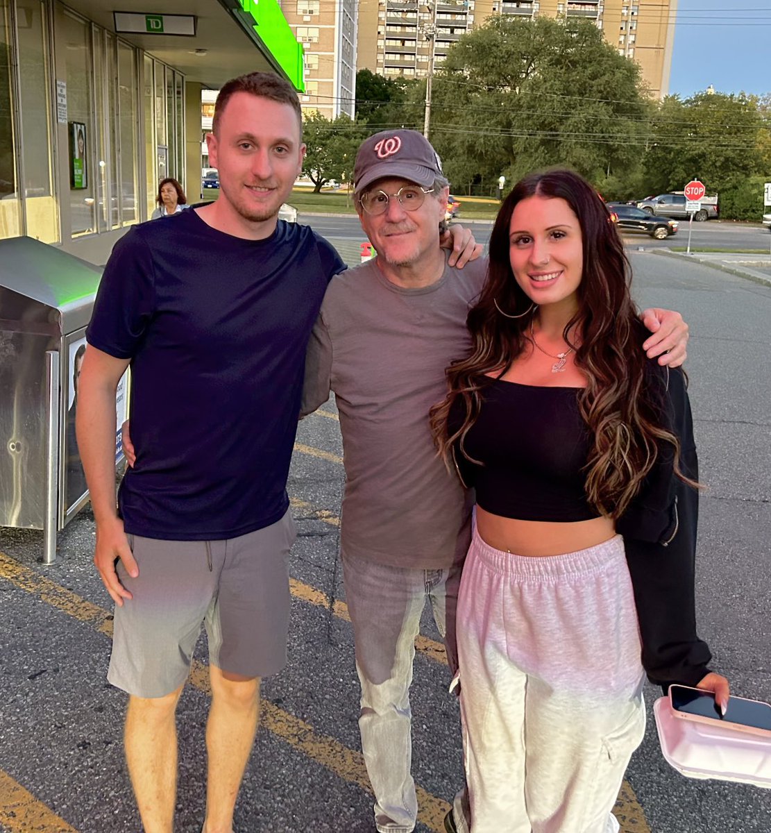 With my kiddies. Shane and Lauren. After dinner. Love ‘em soooo much.♥️ #family #love #Leafs