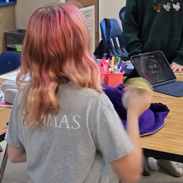 7th grade science already getting hands-on with their weathering and erosion lab. 🪨🌋🗻