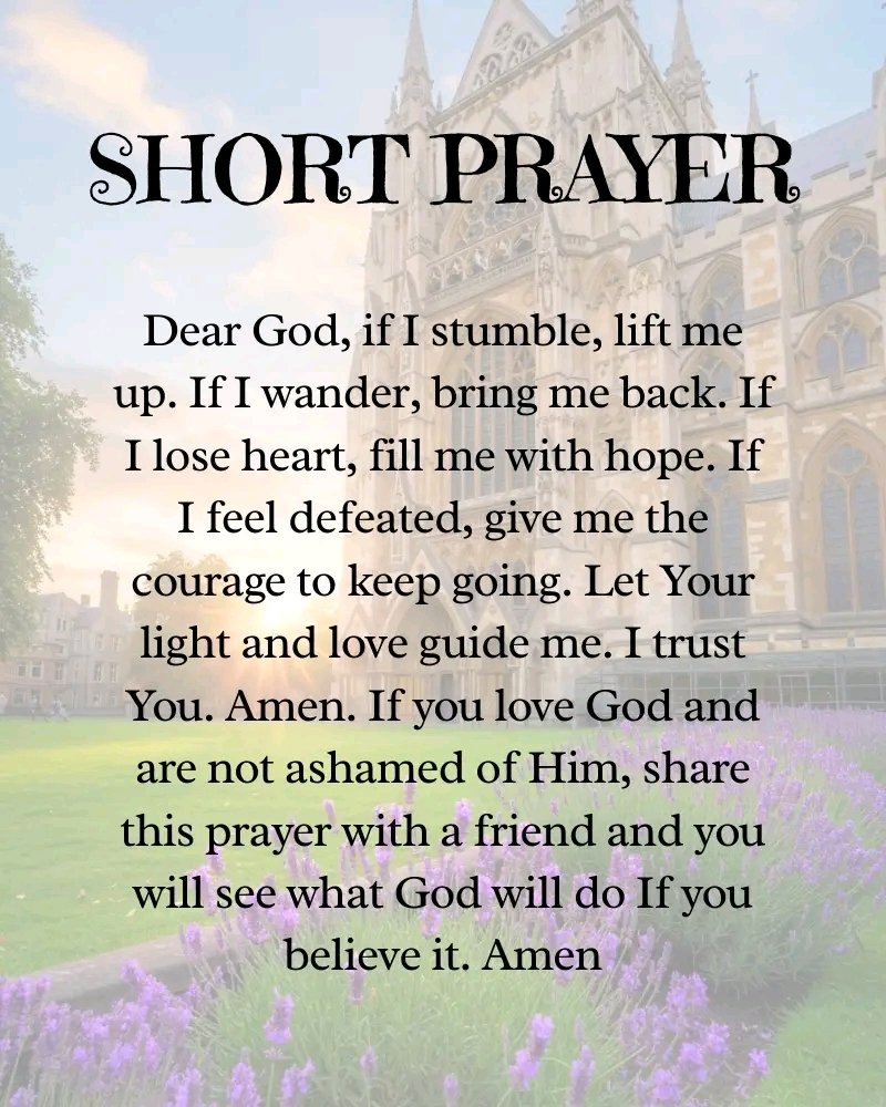 Short prayer