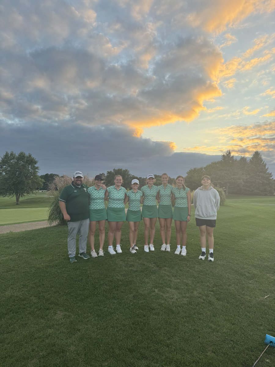 Wawasee_Golf's tweet photo. The girls picked up 2 wins tonight at McCormick Creek capping off a 3-0 week. Wawasee’s 201 was a season best.
Reese Beasley’s eagle on 2 helped her earn medalist with a 44.
Addi Abel 46
Addi Barger 52
Taelyn Tom 59
Madison Jackson 59

Wawasee is now 3-3 on year @indianahsgolf https://t.co/iIJDEnSjLK