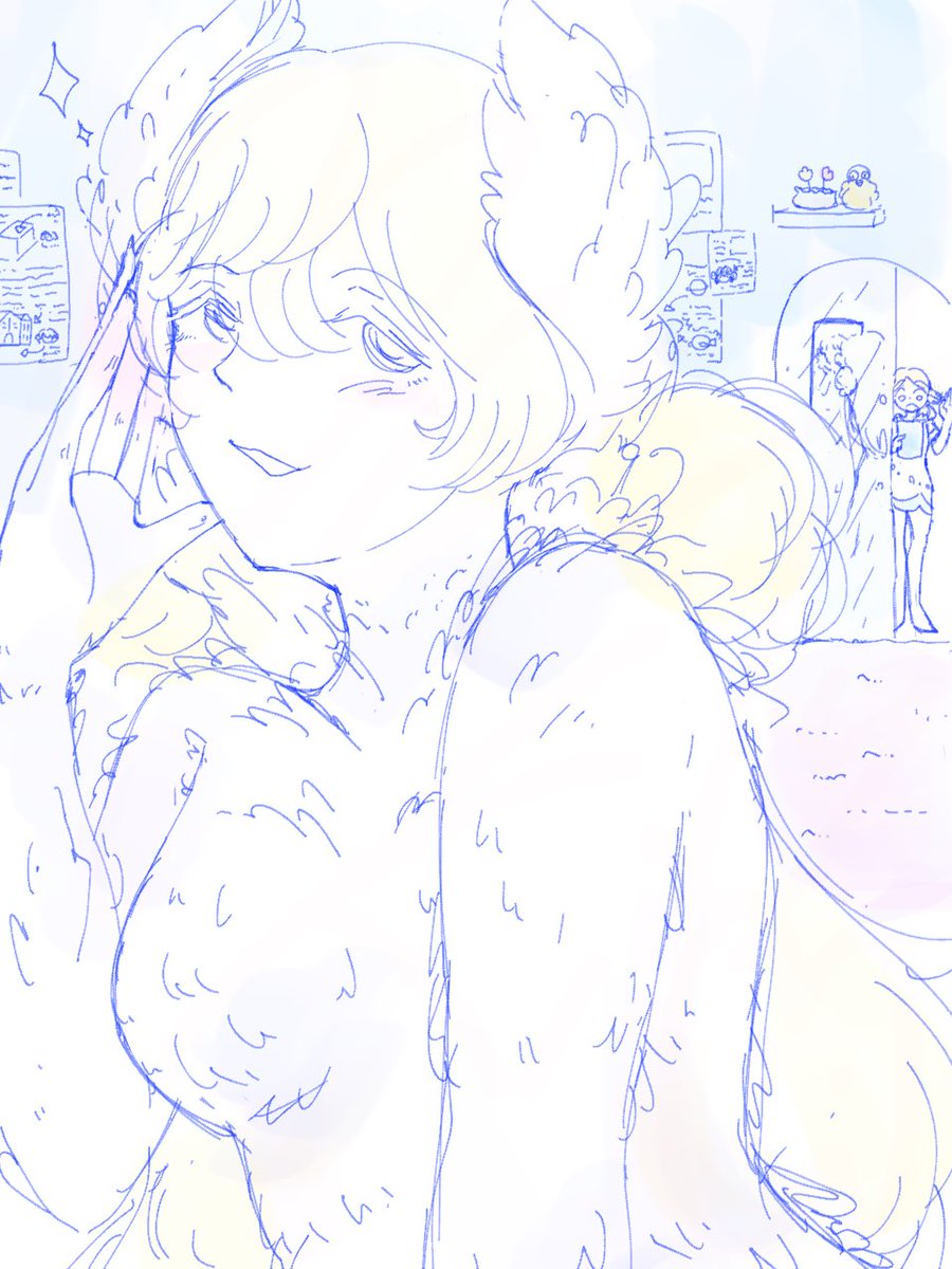 mutuki527's tweet photo. 途中のまま放置してたラフ見つけた໒꒱
#イラスト #下描き #ラフ画 #OC https://t.co/mtFm7s2ysb
