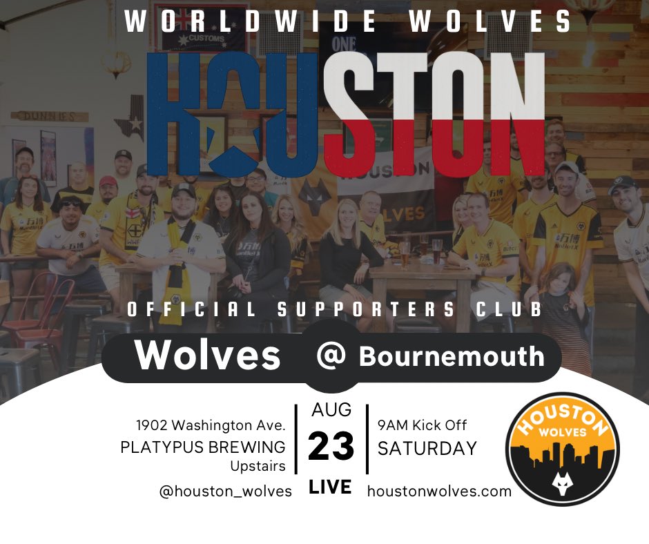 Houston_Wolves's tweet image. Next up!

Saturday @Platypusbrewing