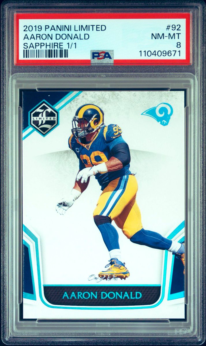 _ElectricBoogie's tweet photo. Found a new PC card I really want…. Yes, these are 8s, but they are freakin sick Aaron Donald 1/1s

Open to offers. https://t.co/ylmTx8J2X2