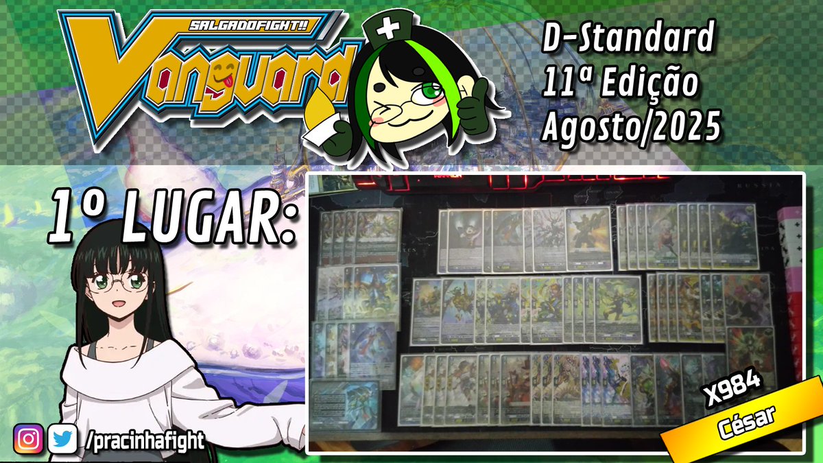 pracinhafight's tweet photo. Segue a decklist do vencedor do último torneio brasileiro de Remote Fight de fim de semana!  

Here's the winning decklist from our Sunday Remote Fight Tournament!  

CODE: X984 

#cardfightvanguard #VGTopDecks #ヴァンガード https://t.co/opbeJLt0vQ