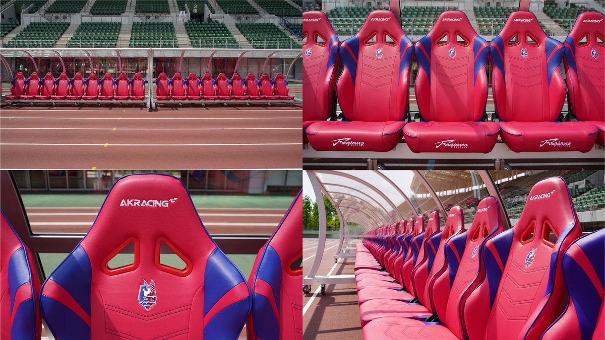 AKRacing製 選手用ベンチシート導入ならびにコラボチェア発売開始