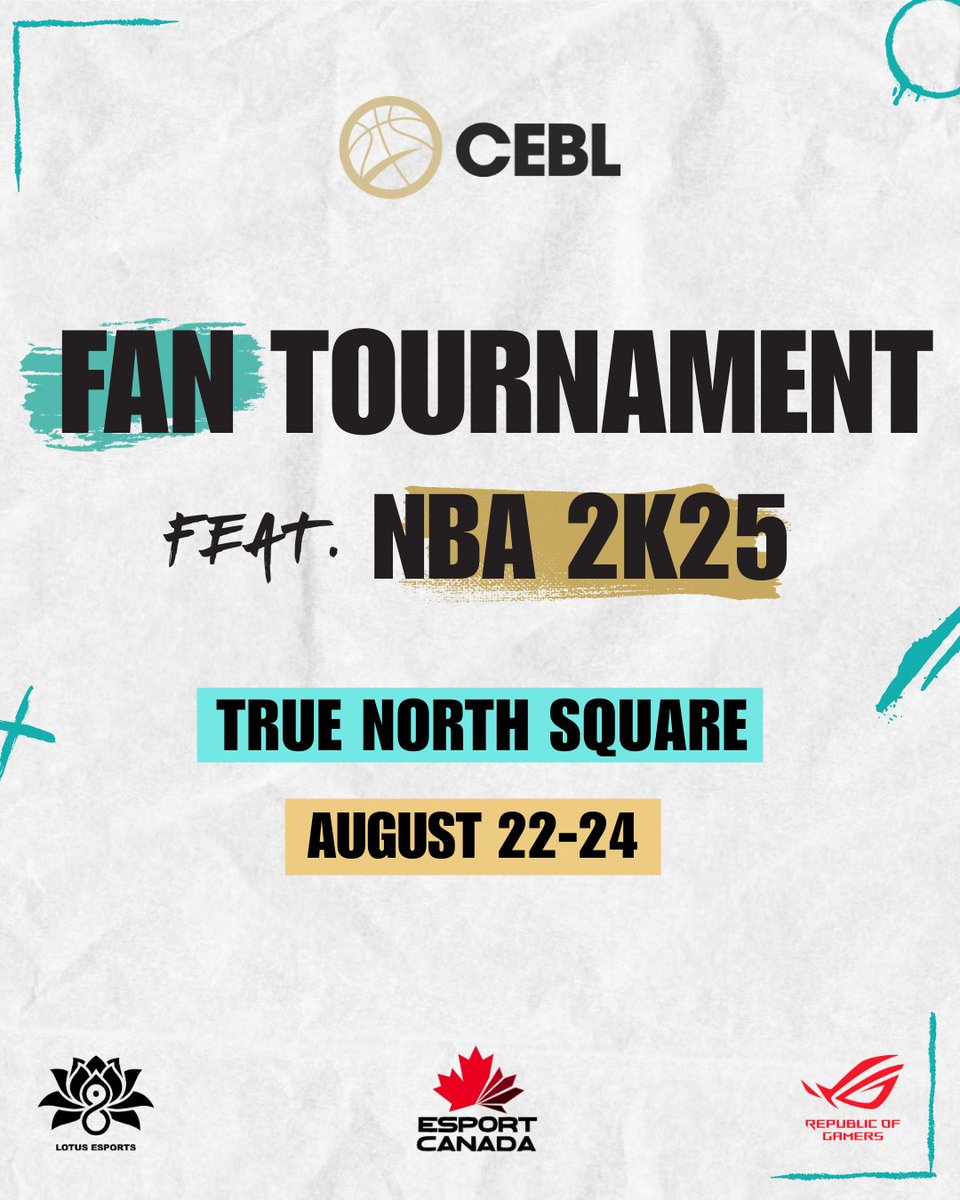 Esport Canada (@esport_canada) on Twitter photo ✨It’s <a href="/CEBLeague/">CEBL</a> Championships✨ + Esport Canada is in Winnipeg for the party!
Stop by our Fan Activation powered by <a href="/Lotus8Esports/">Lotus 8 Esports</a> + <a href="/ASUS_ROGNA/">ROG North America</a> 🏆 for some 🏀2k and your chance to WIN 🎟️🎟️ to Sunday’s Grand Finals!
📍 Street Festival | All weekend ✨It’s <a href="/CEBLeague/">CEBL</a> Championships✨ + Esport Canada is in Winnipeg for the party!
Stop by our Fan Activation powered by <a href="/Lotus8Esports/">Lotus 8 Esports</a> + <a href="/ASUS_ROGNA/">ROG North America</a> 🏆 for some 🏀2k and your chance to WIN 🎟️🎟️ to Sunday’s Grand Finals!
📍 Street Festival | All weekend