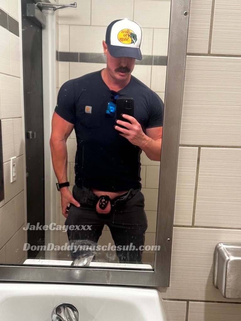Truck stop cage check. Being an owned f@qq0t ready to serve at anytime. 
#cage #cagecheck #chastity #gaychastity #locked #lockedbro #gay #gaysub #cagedcock #ChastityDream #permanentchastity #jakecage #MasterTodd #DomDaddy #Dom #truckstop #cruising