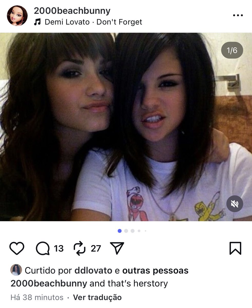 Quem aí sente saudade dessa amizade? 

Demi Lovato acabou de curtir uma foto ao lado de Selena Gomez durante a adolescência delas! ❤️