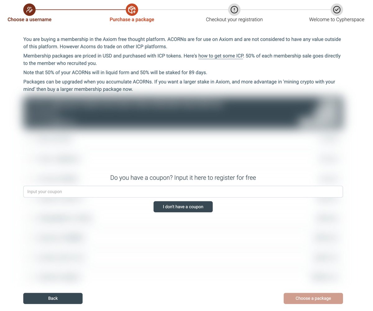 axiom_info_dev's tweet photo. New way to register: Coupons
Coupons can be created with 50% of the original package price (-50% referral commision)
Users has a coupon can register for free and coupon creators will have a referral

1. Login screen
2. Coupon creation UI
3. Coupn can be used as manual code or URL https://t.co/sY3o1oHwaw