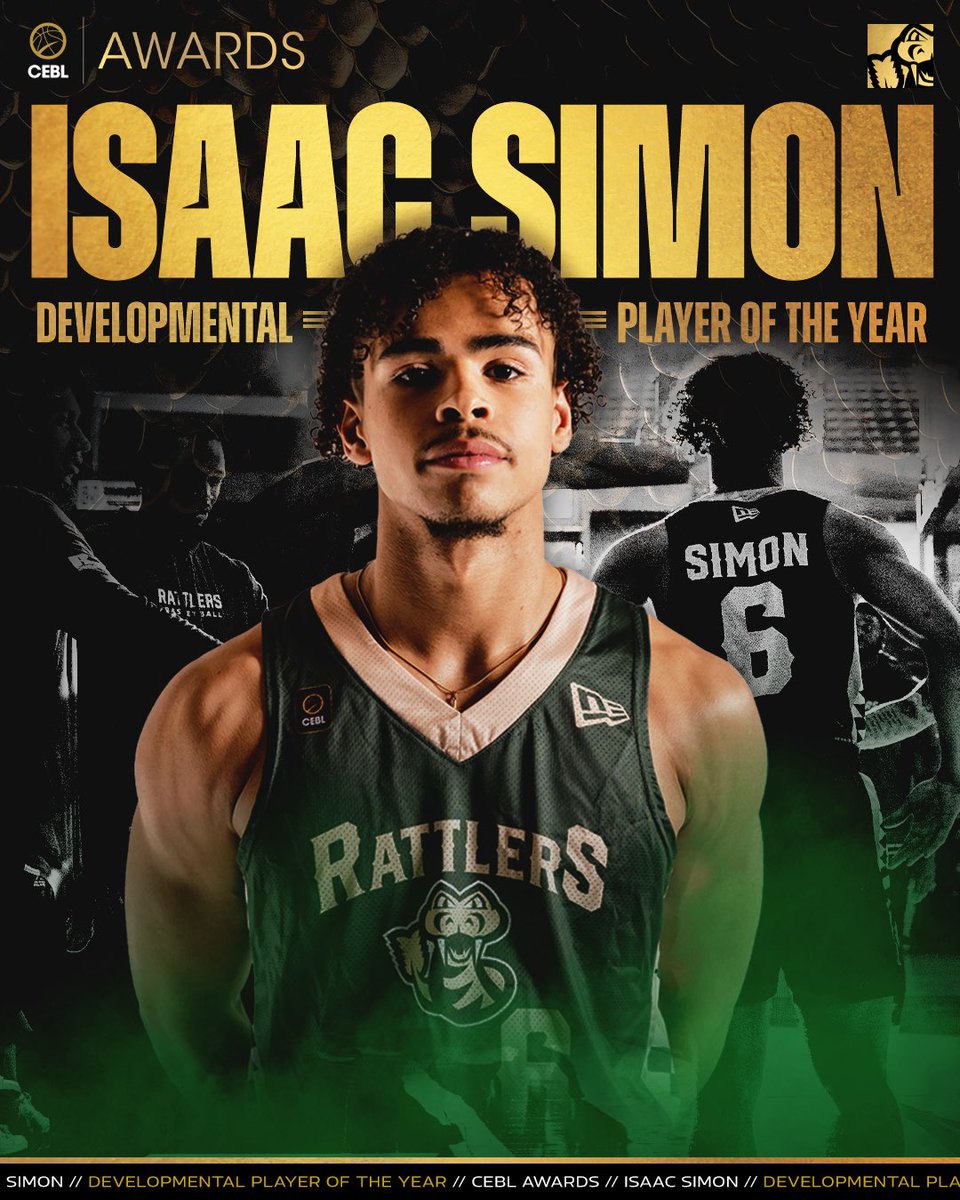 CONGRATULATIONS - ISAAC SIMON! ⁣
Named 2025 CEBL Developmental Player Of The Year!⁣⁣⁣
⁣⁣⁣
Saskatchewan’s very own, played in all 24 games this season with six starts! When playing 20+ minutes in a game - he averaged 11.5 pts, 2.3 reb, 2.2 ast, and 1.0 stl while shooting
