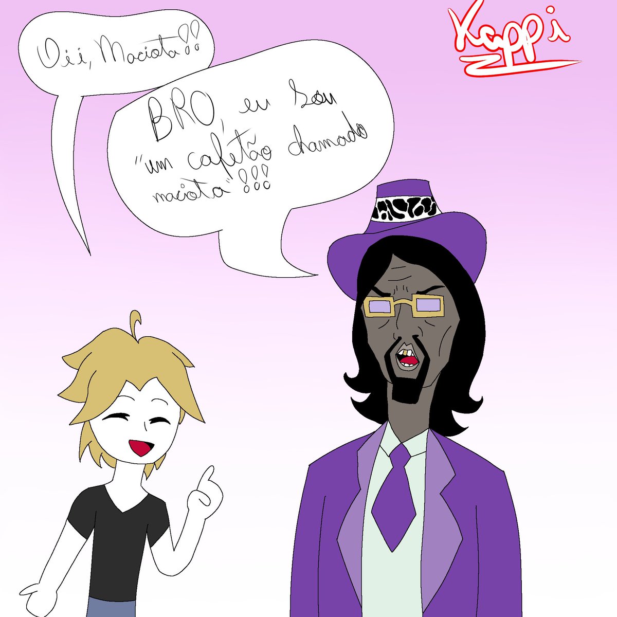 ponker_xd's tweet image. eu falei que eu faria!!!!! Um cafetão chamado maciota
#desenho #art #slickback