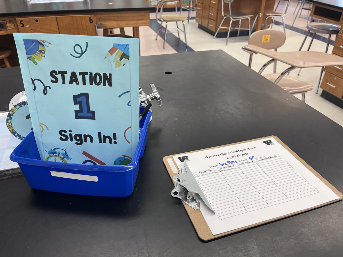 graciousflower1's tweet photo. To ensure smooth navigation @WestoverHS open house, stations are ready, set, sail!aye aye captain! https://t.co/nF1tEWj8hP