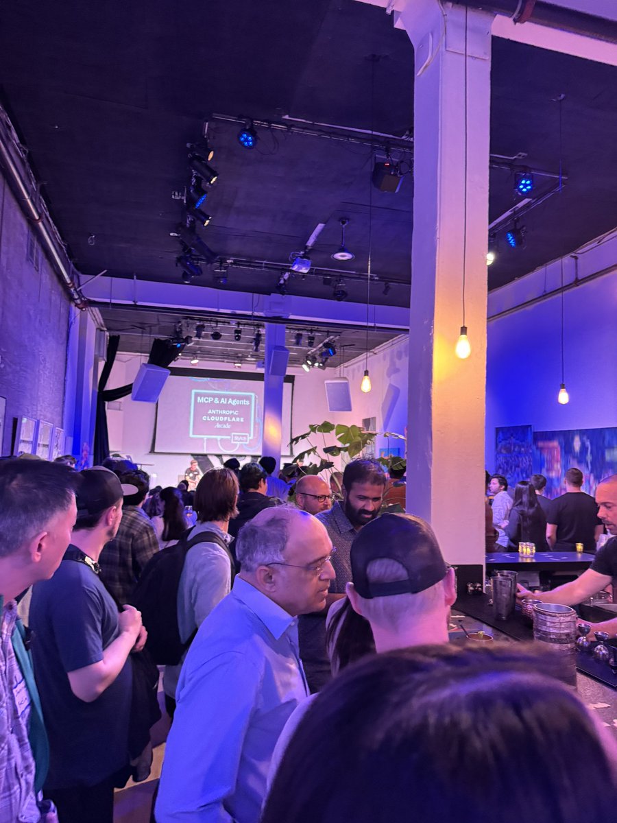 Kevin Dela Rosa | AI + Multimodal (@kdrwins) on Twitter photo another day another meetup on mcp and ai agents featuring folks from <a href="/AnthropicAI/">Anthropic</a> <a href="/Cloudflare/">Cloudflare</a> <a href="/TryArcade/">Arcade.dev</a> ... another day another meetup on mcp and ai agents featuring folks from <a href="/AnthropicAI/">Anthropic</a> <a href="/Cloudflare/">Cloudflare</a> <a href="/TryArcade/">Arcade.dev</a> ...