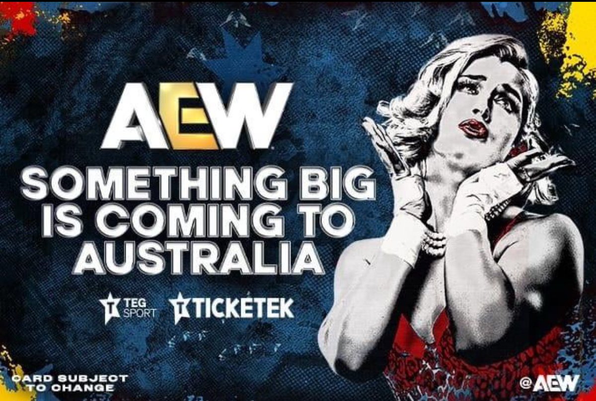 AEW is returning to Australia, according to <a href="/Ticketek_AU/">Ticketek Australia</a>.

No date has been announced.