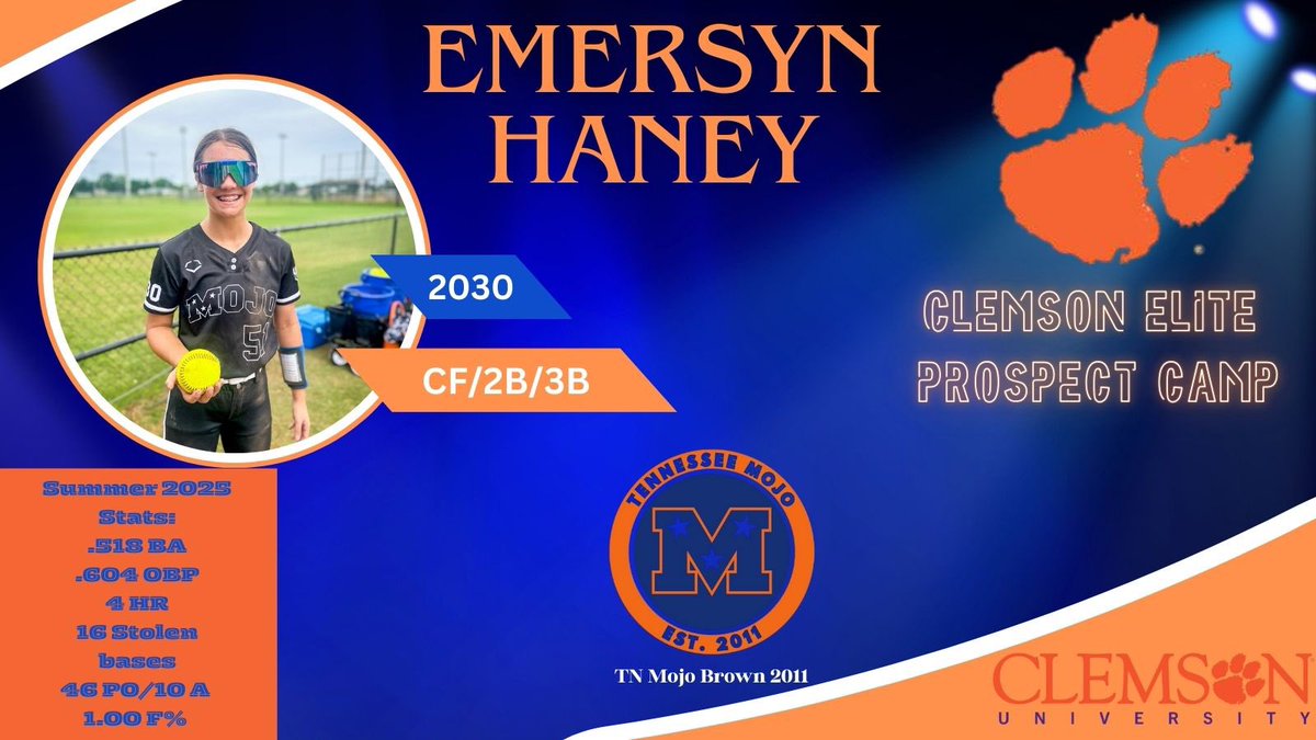 Emersyn Haney 2030 (@emersynhaney51) on Twitter photo Canโt wait to camp with <a href="/clemsonsoftball/">Clemson Softball ๐ฅ</a> on Sunday!
<a href="/rittmanjohn/">John Rittman</a> <a href="/KatieRepole/">Katie โCrashโ Repole</a> <a href="/ClemsonCoachKJ/">Kyle Jamieson</a>
<a href="/5_recruiting/">5-STAR ATHLETIC RECRUITING</a> <a href="/SportPrepX/">SportPrepX</a> @vikes_softball ย <a href="/KayleeHorton13/">Kaylee</a>
<a href="/tnmojo2011/">TN Mojo 2011 - Brown</a> <a href="/MaxPreps/">MaxPreps</a> <a href="/gatorjack72/">Girls In The Game</a> <a href="/TGETalent/">Top Gun Events-Talent</a> <a href="/AppStorms48176/">Time To Grind</a> <a href="/PrepSoftball/">Prep Softball ๐ฅ</a> <a href="/CoachDowns42/">Coach Downs</a> <a href="/los_stuff/">Carlos Arias</a> <a href="/ExtraInningSB/">EXTRA INNING SOFTBALL</a> Canโt wait to camp with <a href="/clemsonsoftball/">Clemson Softball ๐ฅ</a> on Sunday!
<a href="/rittmanjohn/">John Rittman</a> <a href="/KatieRepole/">Katie โCrashโ Repole</a> <a href="/ClemsonCoachKJ/">Kyle Jamieson</a>
<a href="/5_recruiting/">5-STAR ATHLETIC RECRUITING</a> <a href="/SportPrepX/">SportPrepX</a> @vikes_softball ย <a href="/KayleeHorton13/">Kaylee</a>
<a href="/tnmojo2011/">TN Mojo 2011 - Brown</a> <a href="/MaxPreps/">MaxPreps</a> <a href="/gatorjack72/">Girls In The Game</a> <a href="/TGETalent/">Top Gun Events-Talent</a> <a href="/AppStorms48176/">Time To Grind</a> <a href="/PrepSoftball/">Prep Softball ๐ฅ</a> <a href="/CoachDowns42/">Coach Downs</a> <a href="/los_stuff/">Carlos Arias</a> <a href="/ExtraInningSB/">EXTRA INNING SOFTBALL</a>