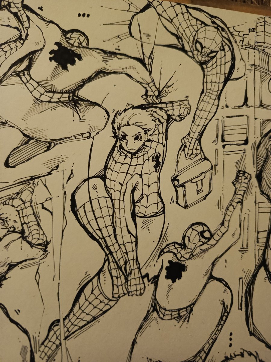 wnder_s's tweet photo. Amazing 🐱🐱🐱 #SpiderManBrandNewDay #SpiderMan #drawingart #ArtistOnTwitter #mangart #ComicArt https://t.co/0bljvDxC4D