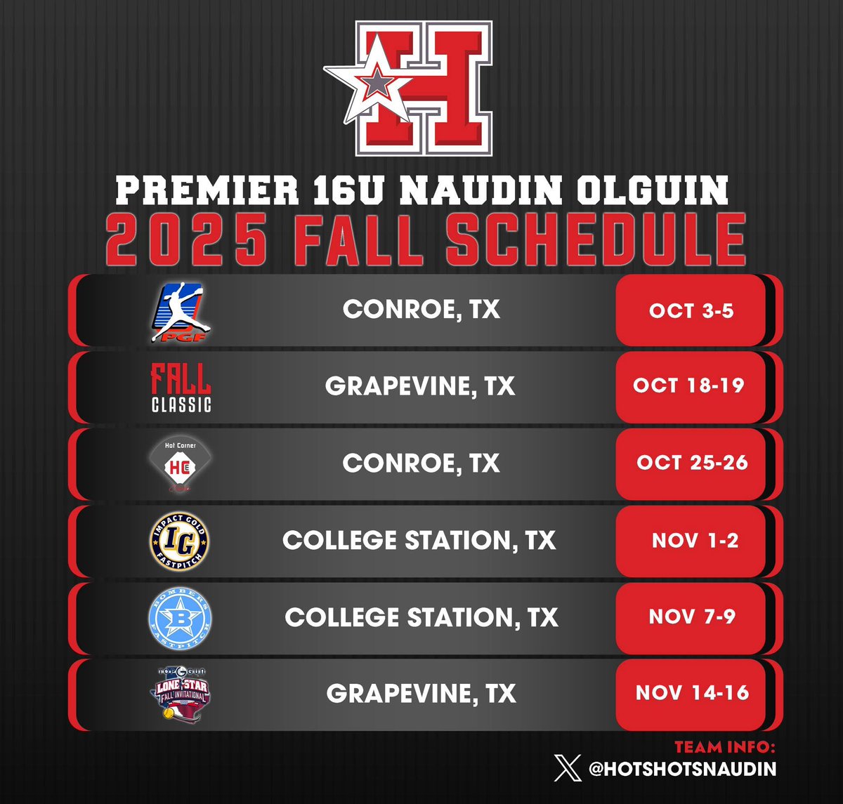 Kennedy Cardenas (@kcardenas2027) on Twitter photo Ready to get the fall started!
@csa_athletes
<a href="/ednaudin/">Ed Naudin</a>
<a href="/HotshotsNaudin/">Hotshots Naudin</a>
<a href="/MikeOlguinJr/">Mike Olguin</a>
<a href="/HSNaudin_olguin/">Hotshots Naudin (Olguin)</a>
#HotshotsNation
#HotshotsNaudin
#BangBang‼️
#BrickByBrick
#LeadershipMatters Ready to get the fall started!
@csa_athletes
<a href="/ednaudin/">Ed Naudin</a>
<a href="/HotshotsNaudin/">Hotshots Naudin</a>
<a href="/MikeOlguinJr/">Mike Olguin</a>
<a href="/HSNaudin_olguin/">Hotshots Naudin (Olguin)</a>
#HotshotsNation
#HotshotsNaudin
#BangBang‼️
#BrickByBrick
#LeadershipMatters