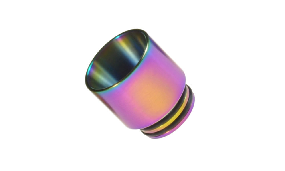 Armerah Anti Spit Back 810 drip tip replacement mouthpiece for ecig tanks, mesh vapour filter with extra wide bore for DTL vaping and cloud chasing, made from rainbow mirrored stainless steel, twin o-ring seals. Just £3.99 each, UK stock, buy here armerah.uk/armerah-anti-s…