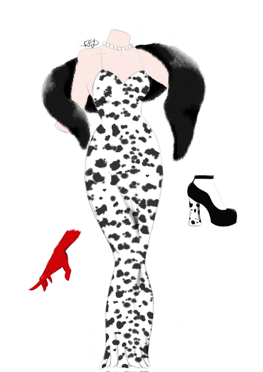 ArtsEffy's tweet photo. Just a clothing design, inspired by Cruella DeVille
#VGen #vgenartist https://t.co/5mSc7nuojX