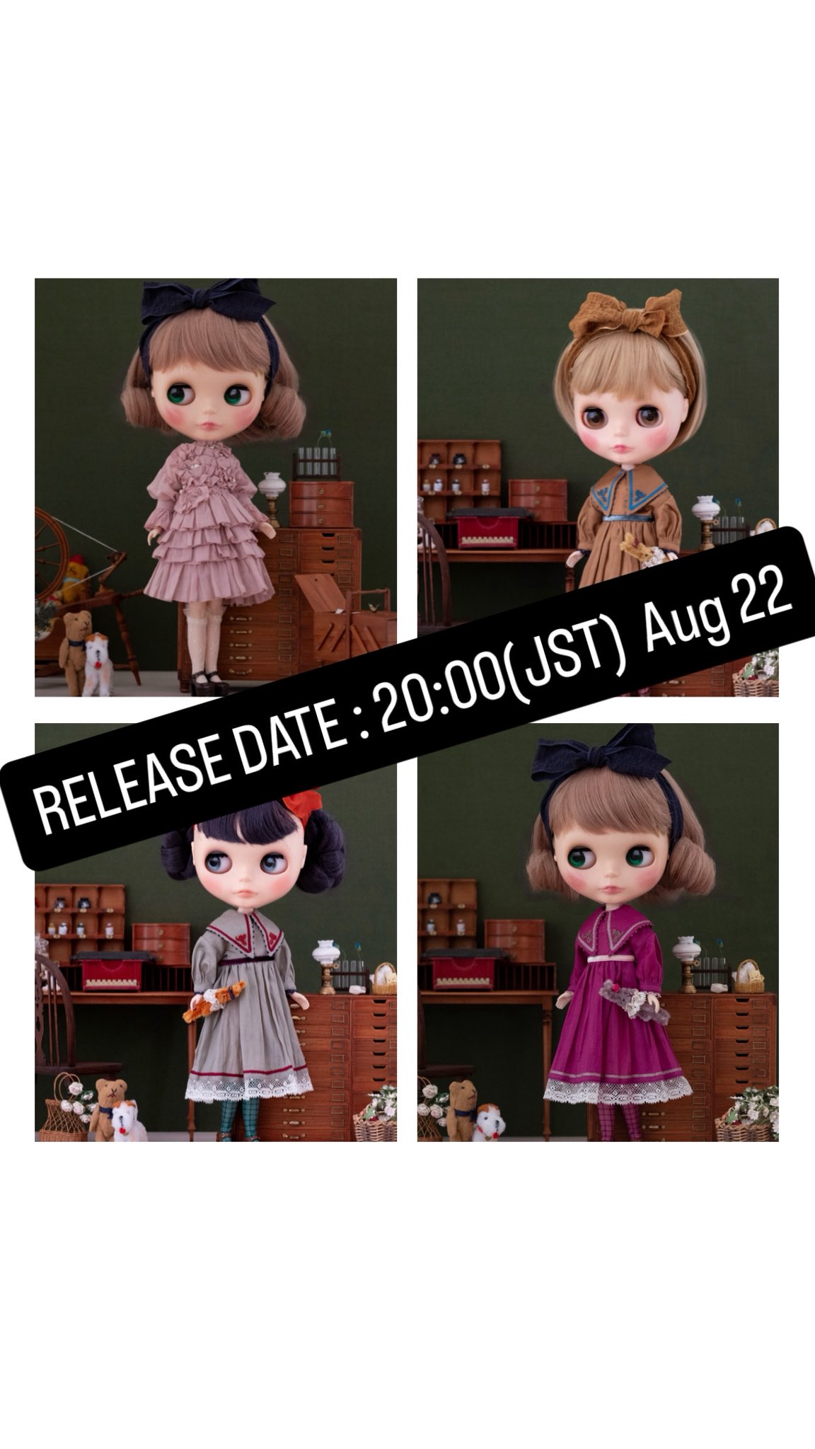Takara Tomy - 新作新品⭐️HANONハノン❤️オダニミユキため息なんてつかないでドレス緑 ⭐︎新作新品⭐︎オダニミユキx HANONコラボドール♪MADELEINE