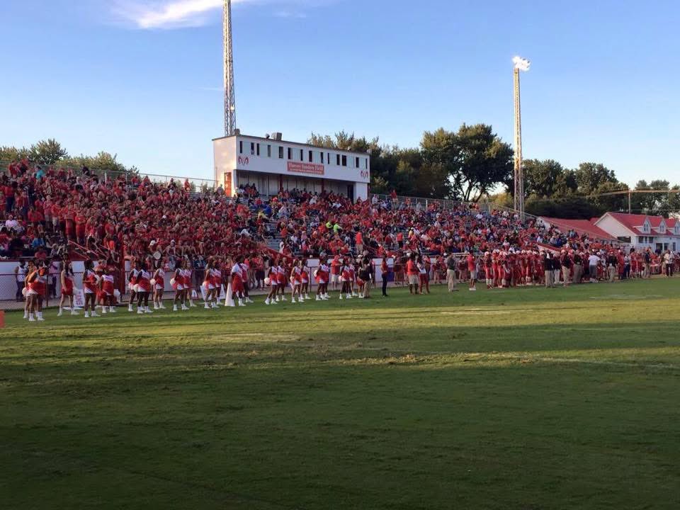 ManualAthletics's tweet photo. FOOTBALL FLASHBACK - 10 years ago today Manual defeats Central in the season opener at a packed Manual Stadium, featuring an amazing one hand catch by Crimson great @_JayyByrd https://t.co/5blowImN0u