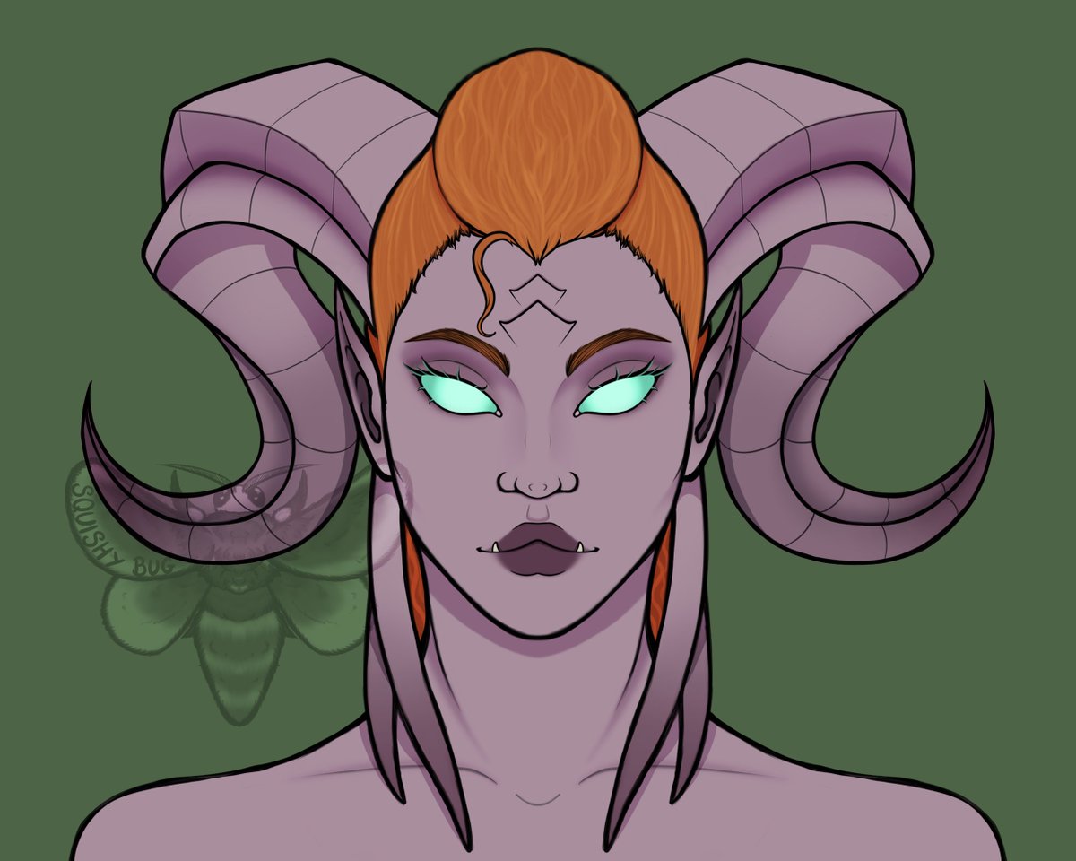 Another little something for myself, my Half Orc/Draenei, Ihkko! She's such a cinnamon roll 💚 

#WorldofWarcraft #Oshunei #Draenei #Orc #SFW #SFWArt