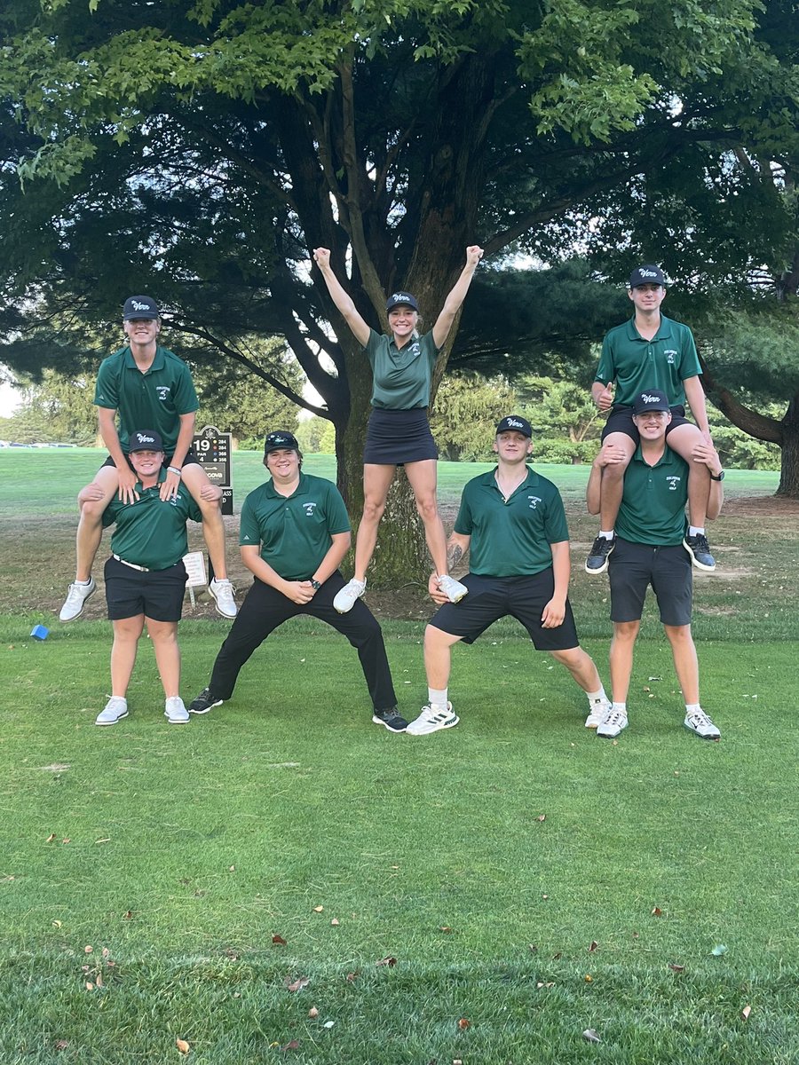 Hornets! Hornets, Hornets, Hornets Golf Squad what’s our cry? V-I-C-T-O-R-Y! Malvern earned another win tonight by defeating East Canton 160-198. Leading the cheer were Cooper Kiehl and Ayden Pelle posting a pair of 37’s.