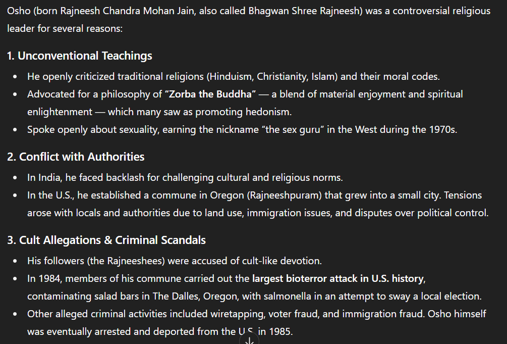 i didn't know who Osho was until a couple hours ago, so i asked chatgpt. Turns out this Osho was a religious degen legend they nicknamed "the sex guru." 🤣

This is actually brilliant for a <a href="/heavendex/">heaven</a> project in a space full of debauchery. 

Send $OSHO 🙏