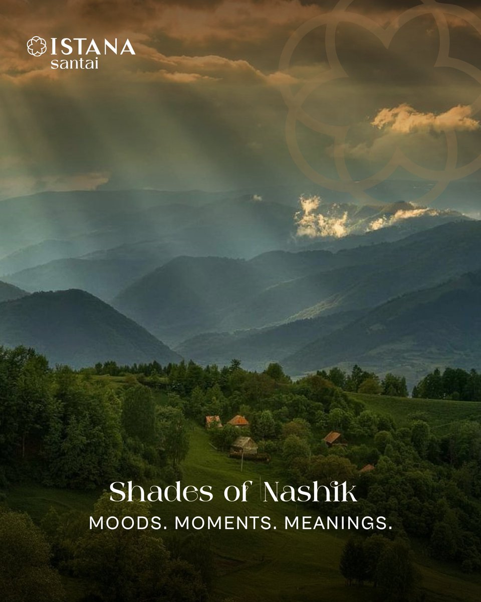 Istana_Nashik's tweet image. Nashik doesn’t announce itself. 
It unfolds shade by shade, with colours that don’t just belong to nature, but to memory.
#IstanaSantai #NatureInDesign #BalineseInspired #SecondHome #SlowLiving #RealEstateIndia