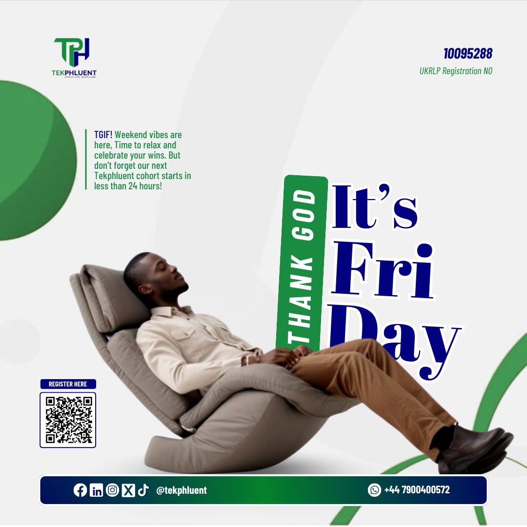 TGIF! 🎉 Time to relax and recharge. But don’t forget — our next Tekphluent Cohort starts in less than 24 hours! 🚀

Idah Minnie hauk #FridayFeeling 0801 #fingerpostfriday  #Tekphluent #Cohort5