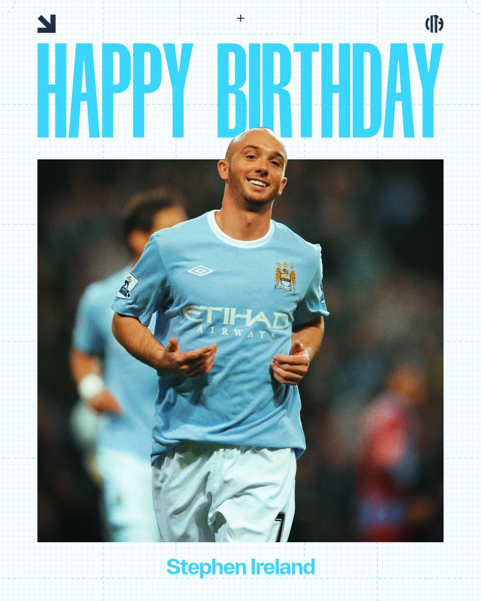 Happy Birthday to Stephen Ireland 🩵