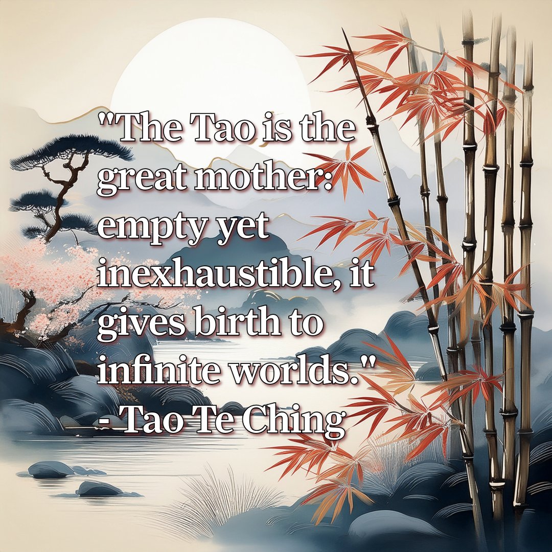 MichelBaise's tweet image. The Tao, the great mother, births infinite possibilities from stillness. 🌌 Chaos and clarity coexist, inspiring creativity in quiet moments. Honor this boundless source of life. 🌱✨ #Tao #InfinitePotential