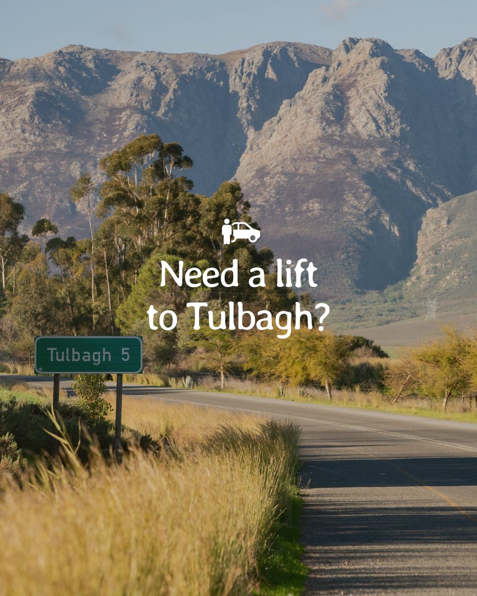 Need a lift to the Valley of Abundance? 🚕

Contact us for more info on local transport providers:
📧 admin@tulbaghtourism.co.za
📞 +27 23 2301 348

Or contact them directly:
Tulbagh Tours and Transfers – 065 677 0694
Wiseman Transport – 073 858 8279 / vuyanisawula@gmail.com