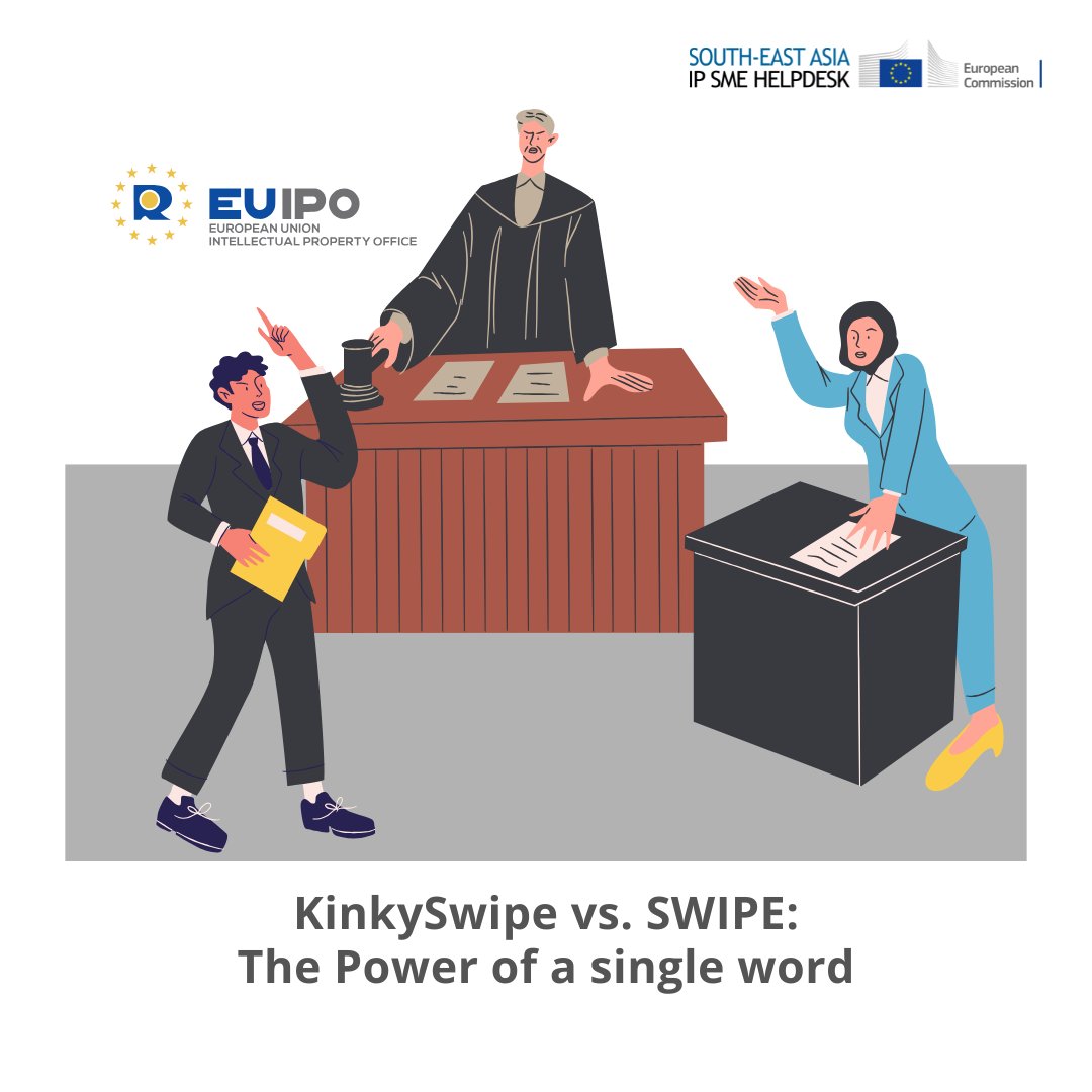🔔 The EU General Court upheld a ruling rejecting "KinkySwipe" as a TM due to likely confusion with Match Group’s "SWIPE." The shared word “swipe” and similar services led to the decision, emphasising the impact of a single word in trademark disputes.

➡️ ow.ly/eFzt50WJgQT