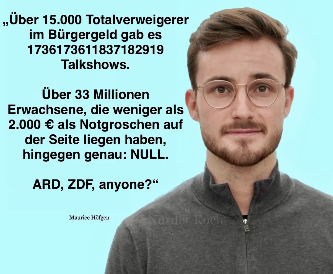 Guten Morgen liebe Nachbarinnen und Nachbarn! Das, was <a href="/MauriceHoefgen/">Maurice Höfgen</a> sagt!